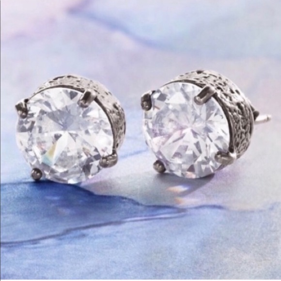 Silpada CROWN JEWEL Cubic Zirconia earrings P2381 - Picture 15 of 16